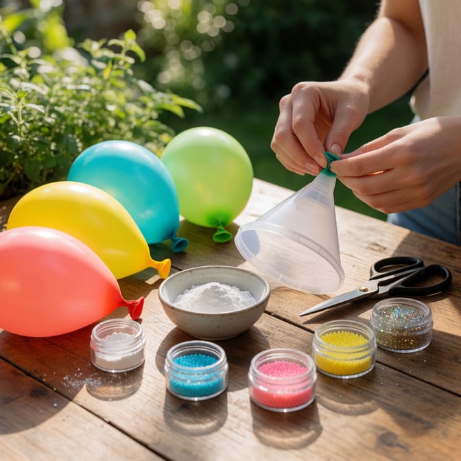 Checklist pour faire squishy avec balon