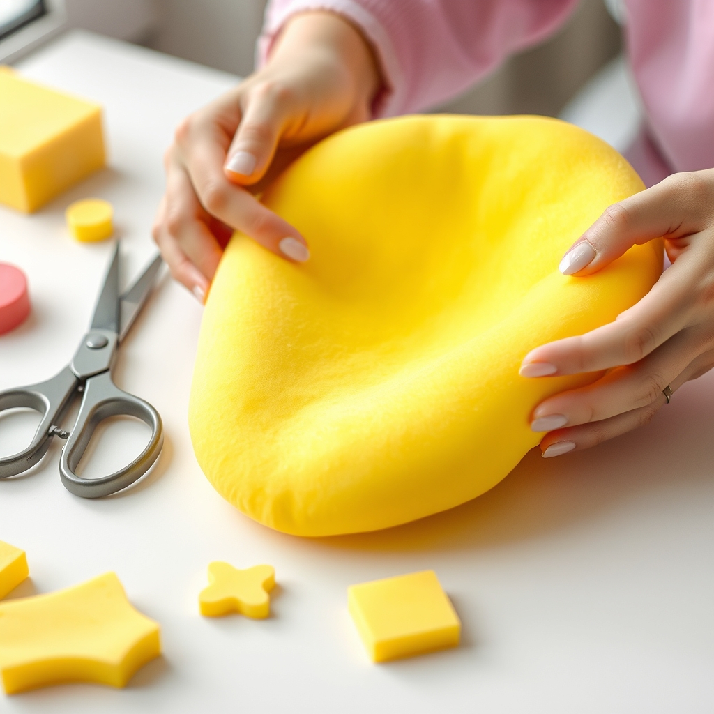 Squishy aus Schaumstoff selber machen: das Grundrezept Schritt für Schritt